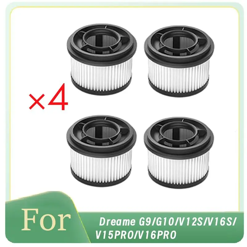 AEE2-4 Pcs Front Filter For Dreame G9/G10/V12S/V16S/V15PRO/V16PRO Vacuum Cleaner Parts Replacement