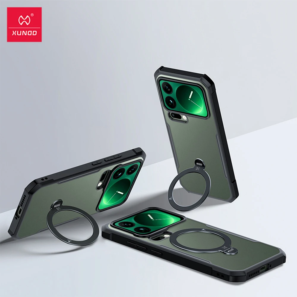 Xundd für Xiaomi 17 Mi 17 Pro Max Hülle, Airbag Anti-Drop, Anti-Fingerabdruck, Rückseite aus mattem transparentem Acryl + TPU-Schale, Kameraschutz – Detail 4