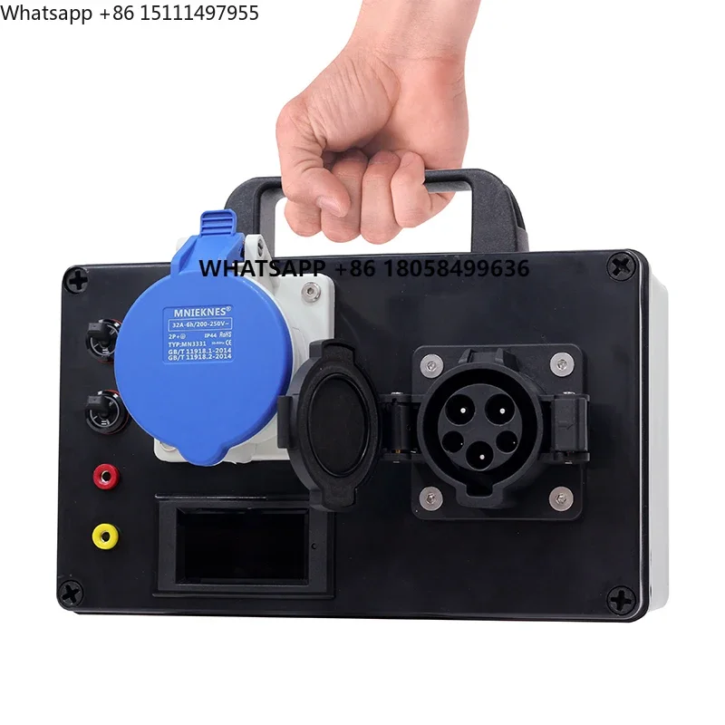 New Condition Portable AC EV Vehicle Charger Simulator Type 2 Type 1 EV Charger Tester 32A Rated Current NEV Parts Accessories