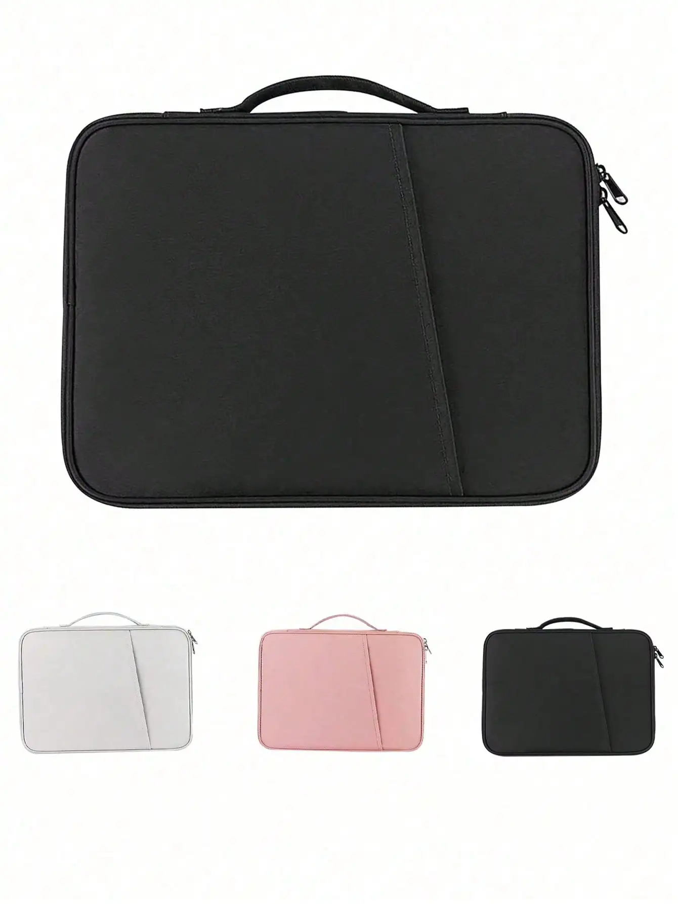 

1pc Padded Sleeve Bag Fit For 10.8" & 13" Laptop/Tablet, Multi-Functional Business/Travel/Student Laptop Sleeve With Pockets, Water-Resistant Laptop Protective Case