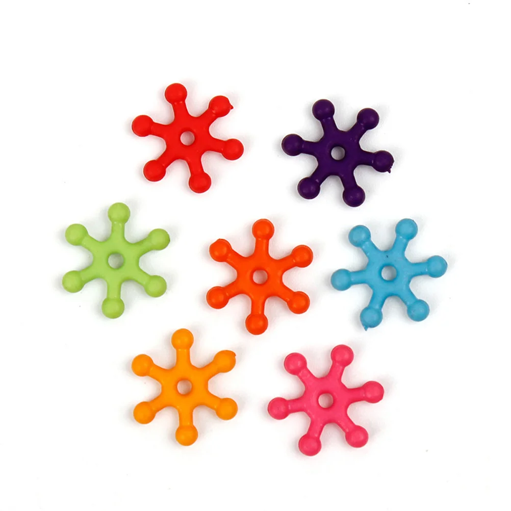 6100 pezzi di perline fiocco di neve per bambini artigianato fai da te forniture per la produzione di perline di sviluppo creativo educativo materiali artigianali