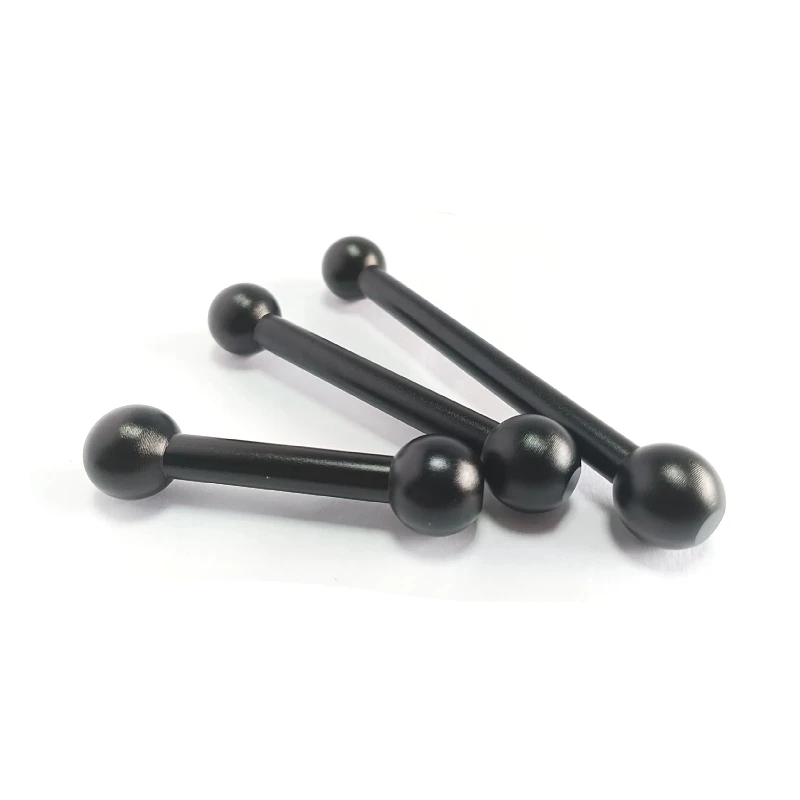 Aluminumalloy 17mm Double Ballhead Link Extension Rod 70/90/110mm Fill Light Arm Butterfly Clip Photography Clip Arm Accessories