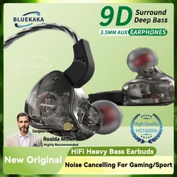 Mobile Wired Headphones Heavy Bass 3.5mm For Phone Earphones Stereo In Ear Headphones with Mic Earbuds Hifi Music Sport Headset