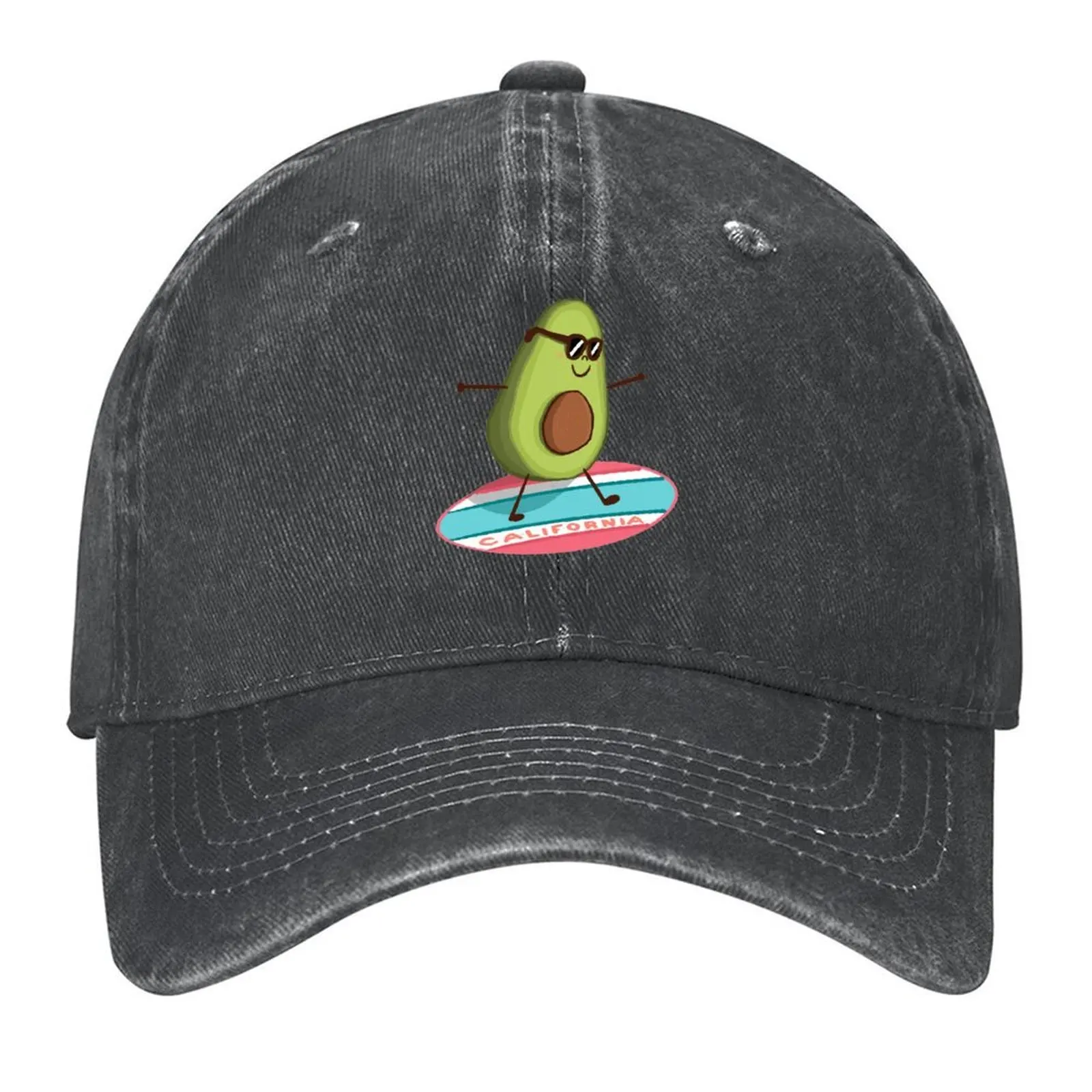 

California Avocado Surfing Baseball Cap Rave Snapback Cap hard hat New In Hat Women's Beach Men's