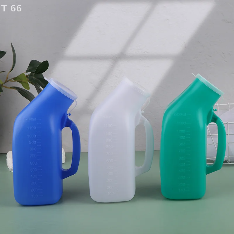 Portable Men Mobile 1000/1200ml Toilet Car Travel Camp Urine Pee Handle Urinal Storage Urinary Bottle Disability Old Man Helper