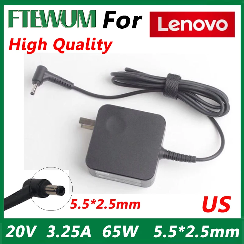 

20V 3.25A 65W 5.5*2.5mm Laptop Power Supply Charger Adapter US/EU PLUG For Lenovo G460 Y460 G470 Y470 G480 Y410P U130 U165 U350