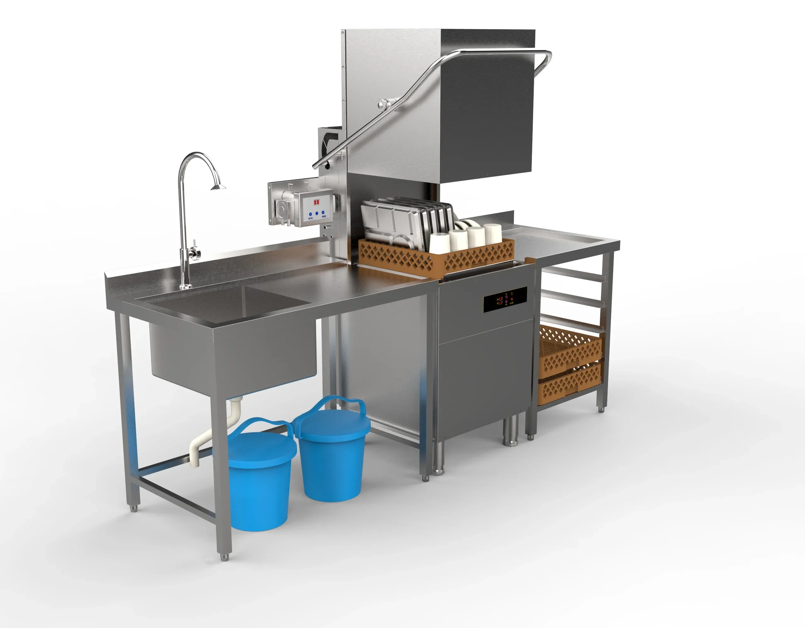 Шкаф для сушки и дезинфекции, ресторан, кухня, посуда, чистка посудомоечной машины