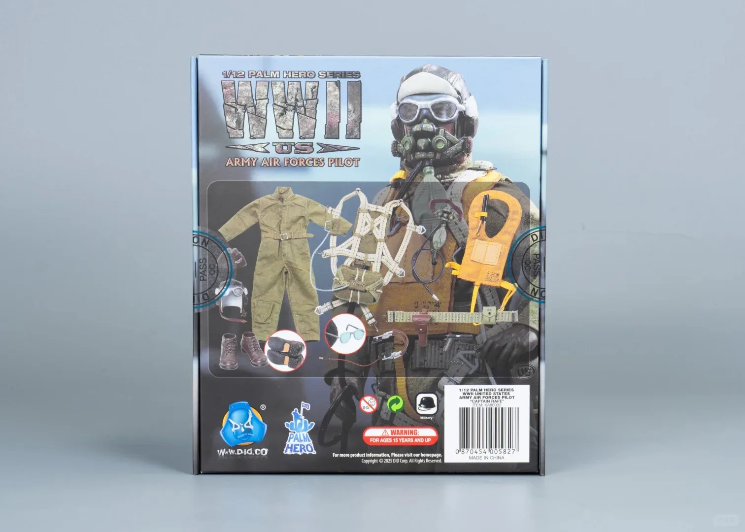 DID XA80032 1/12 WWII états-unis armée pilote de l'armée de l'air officier ensemble 6 ''ensemble complet mâle soldat figurine modèle jouets