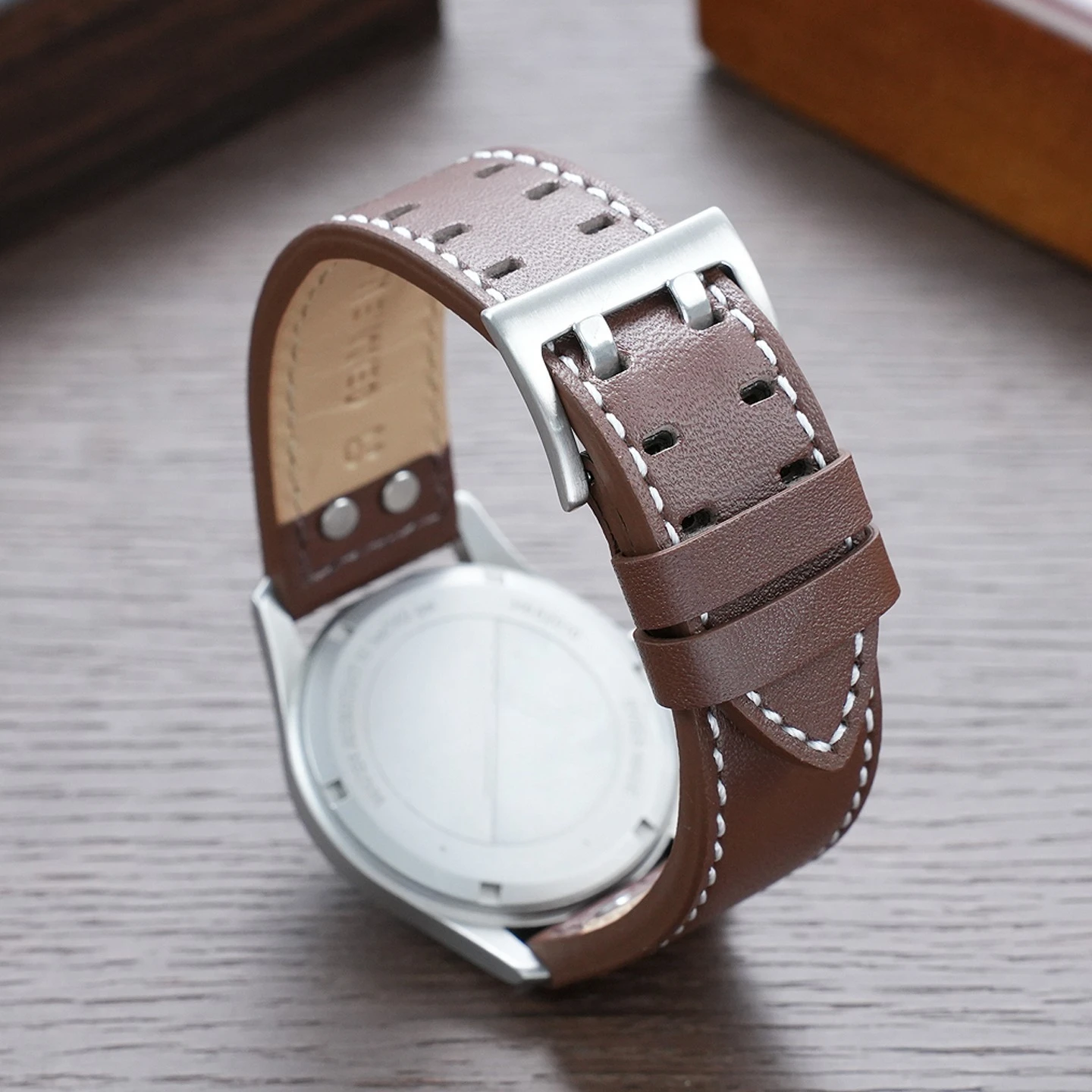 Suitable for Hamilton leather watch strap Khaki aviation H77616533 H70615733 Jazz field men's cowhide watchband accessories