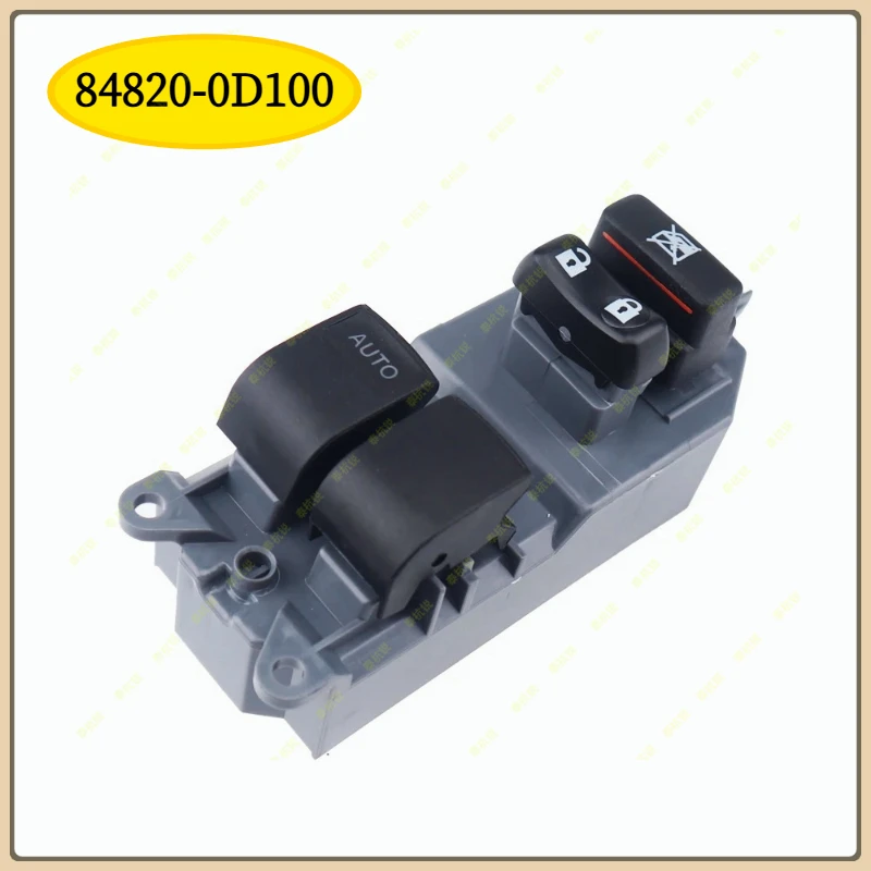 

84820-0D100 Electric Power Master Window Control Switch Lift Button For Toyota Auris Hybrid 2007-2013 Yaris 2005-2011 84820-0223