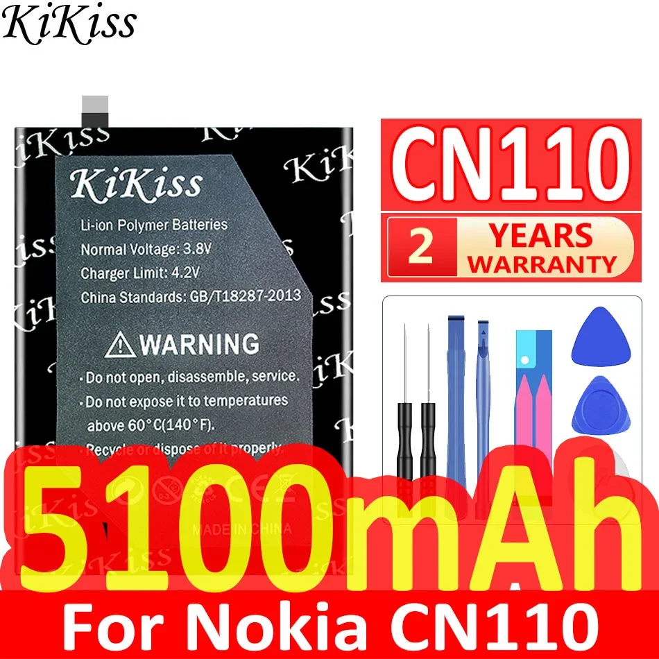 For Nokia CN110 1ICP5/65/78/X20/X10, CN110 5100mAh Mobile Phone Battery