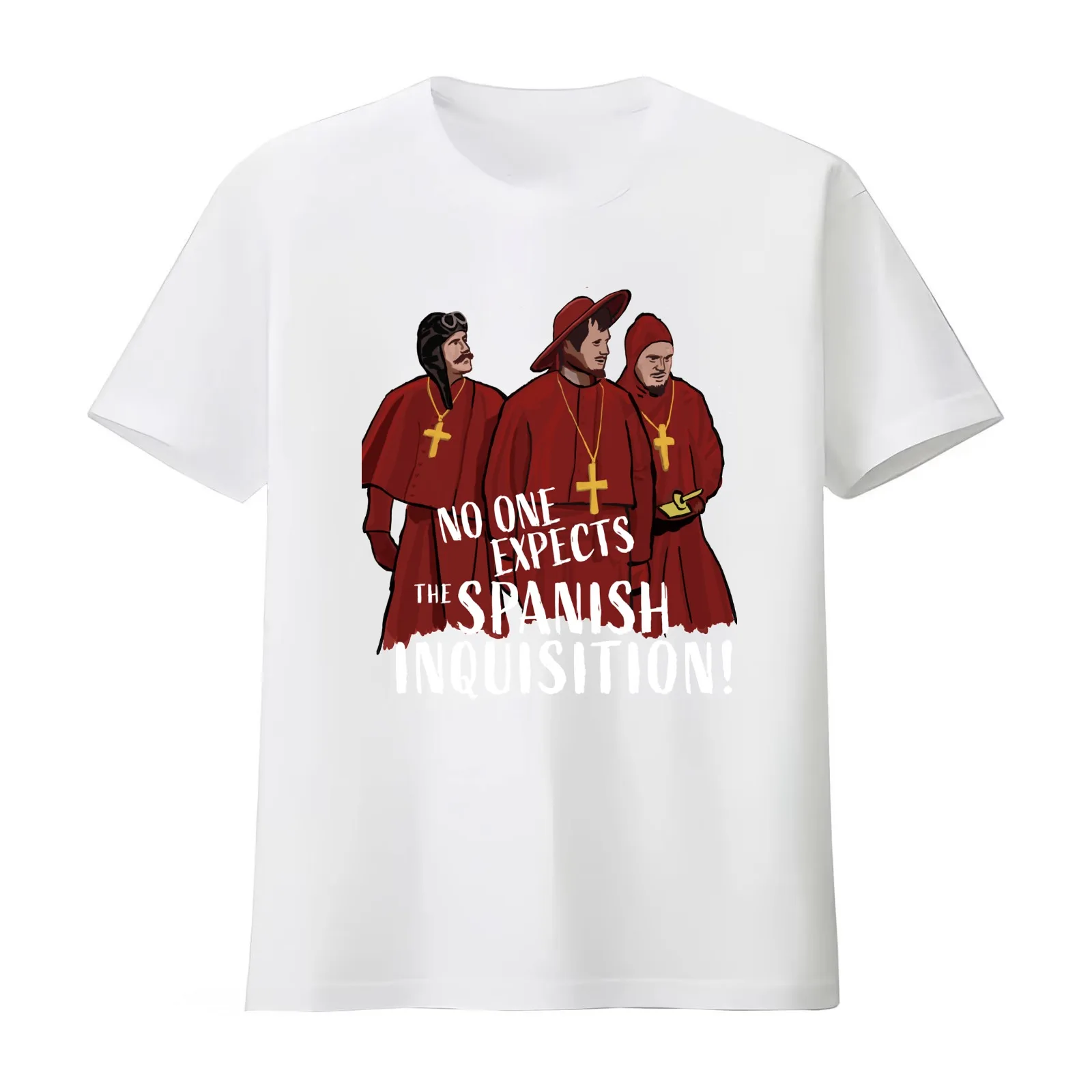No One Expects the Spanish Inquisition! T-Shirt Summer Casual Cotton Tee Oversized Streetwear Tops Vintage Graphic Print