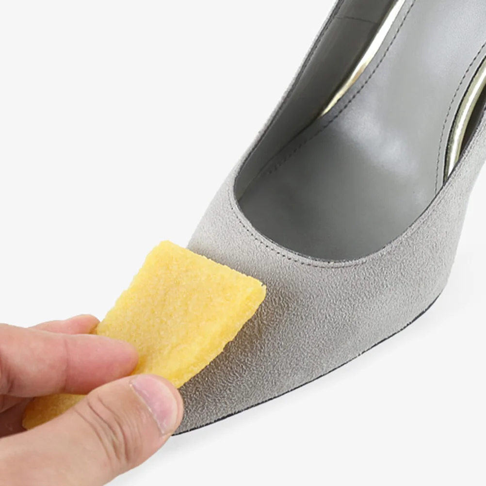 Shoe Cleaner Cleaning Block for Suede Shoes Detergent Wipe Yellow Men and Women