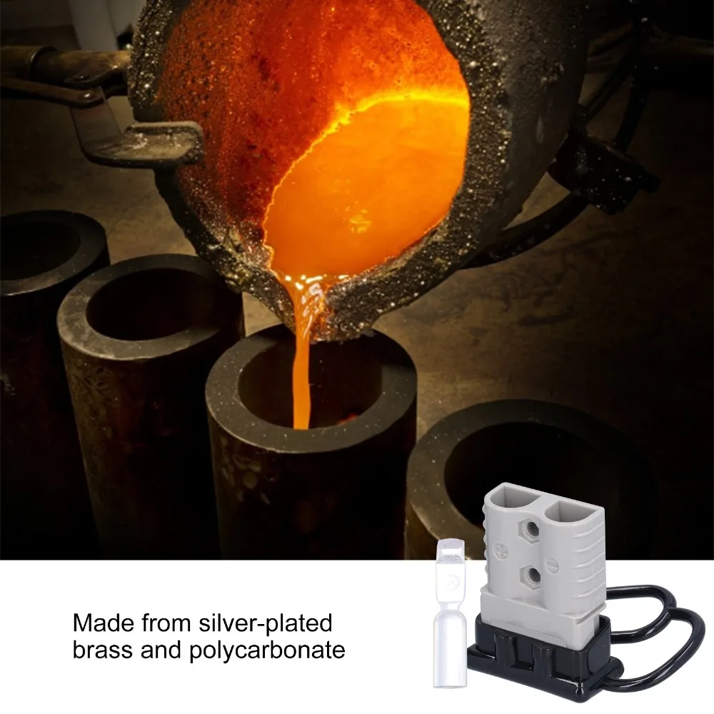 Generic 120A موصل الطاقة 600V موصل البطارية الرمادي اتصالات الأسلاك موصل سريع #2