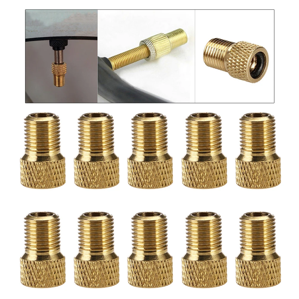 

12pcs To Valve Adapter For Bike Pump Air Compressor Universal Gas Converter Lightweight Easy Install Cycling