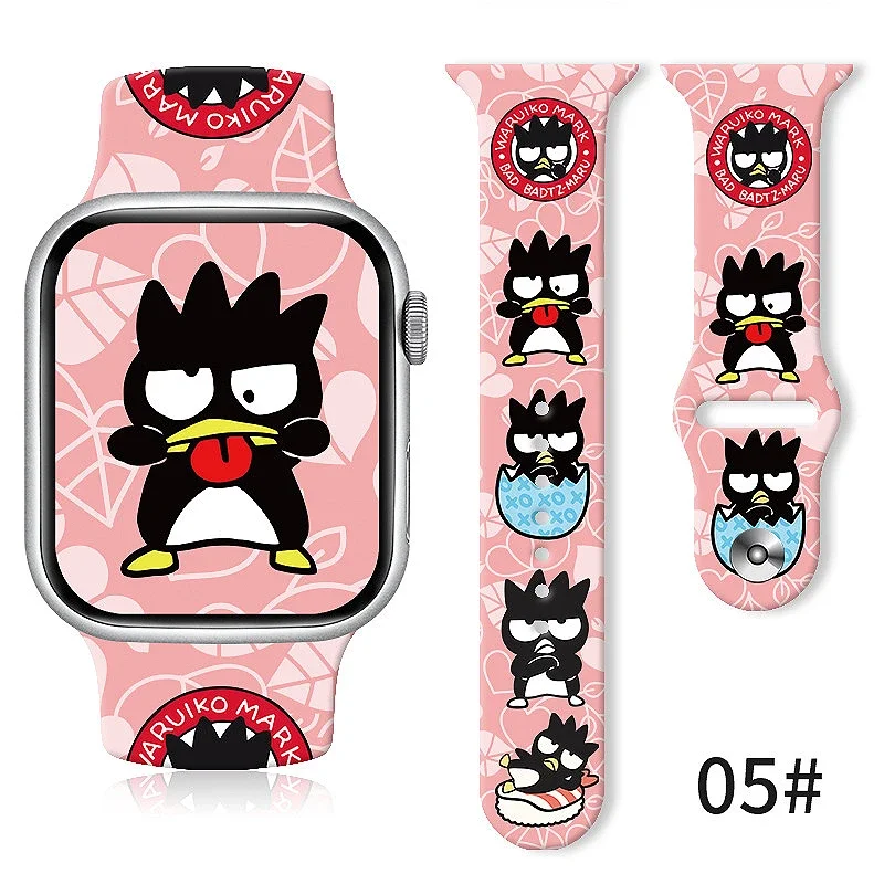 Sanrios-Bracelet imprimé dessin animé, bracelet Anime, rick Cool PenEcolSeries, adapté pour Apple Watch Ultra, S8, série complète