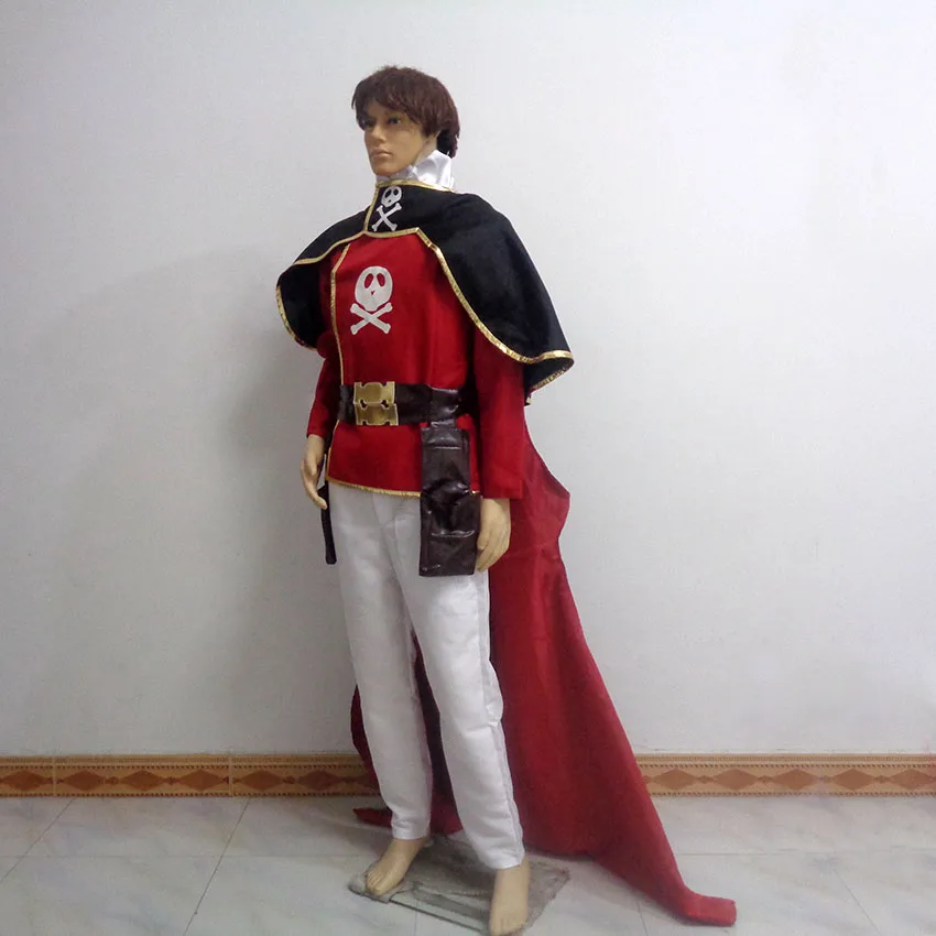 Anime uchu kaizoku capitão harlock emerar cosplay festa de natal dia das bruxas uniforme traje personalizar qualquer tamanho