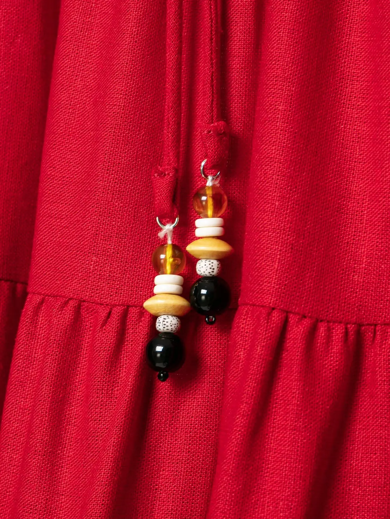 HH Elegantes Damen-Set in Rot, 2-teilig, mit Neckholder-Crop-Top und Stufenrock, Sommer-Outfit für Hochzeitsgäste und Urlaub – Detail 21