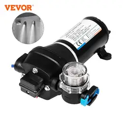 VEVOR 12V membranowa pompa wodna 10L/Min 17PSI 17L/Min 40PSI wysokociśnieniowa automatyczna samozasysająca pompa wspomagająca mgłę rabat