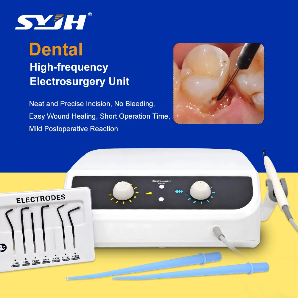 

SYJH Стоматологическое электрохирургическое устройство для полости рта, 30 Вт, имплантат, высокочастотный электрохирургический блок, электрический скальпель, режущий нож