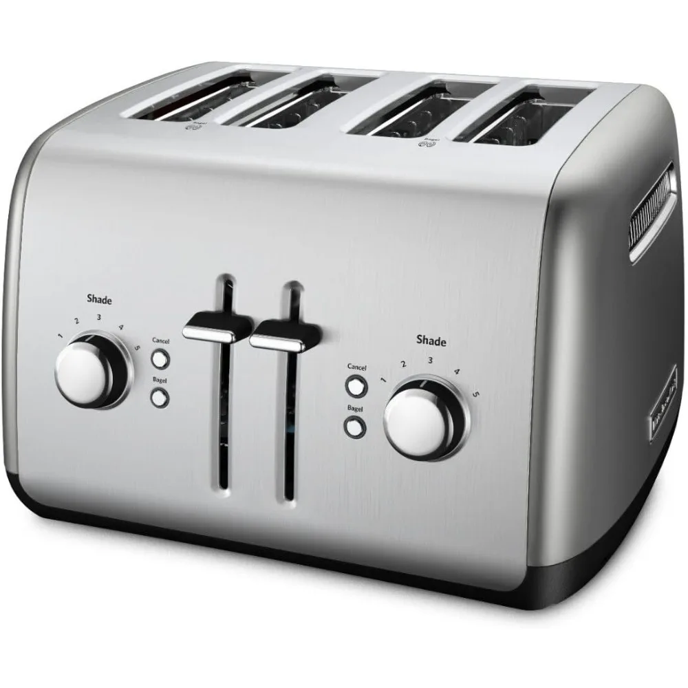 

4-Slice Toaster with Manual High-Lift Lever - KMT4115, Contour Silver