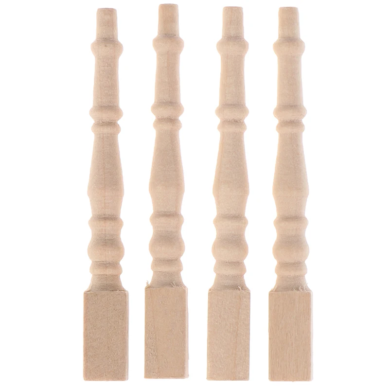 1:12 Dollhouse Miniature Wooden Chair Table Leg DIY Furniture Accessories Toys