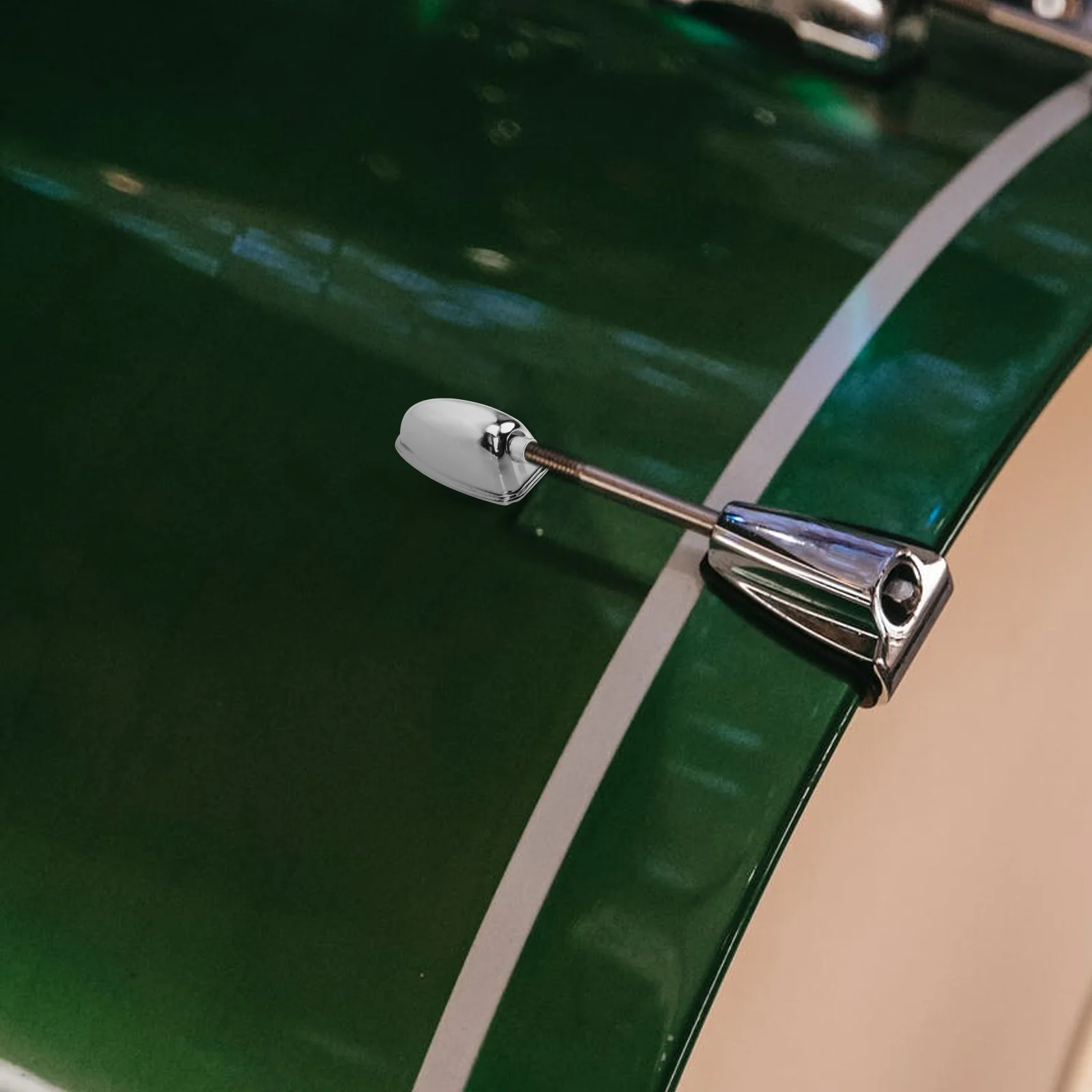 

2 Sets Snare Drum Ear Accessories Hooks Replace Lug Locks Lugs for Drums Silver