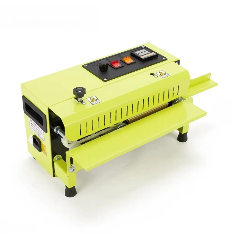 FR-400 تصميم جديد صغير الحجم لطاولة أفقية ماكينة ختم شريط الأكياس البلاستيكية بالحرارة المستمرة #3