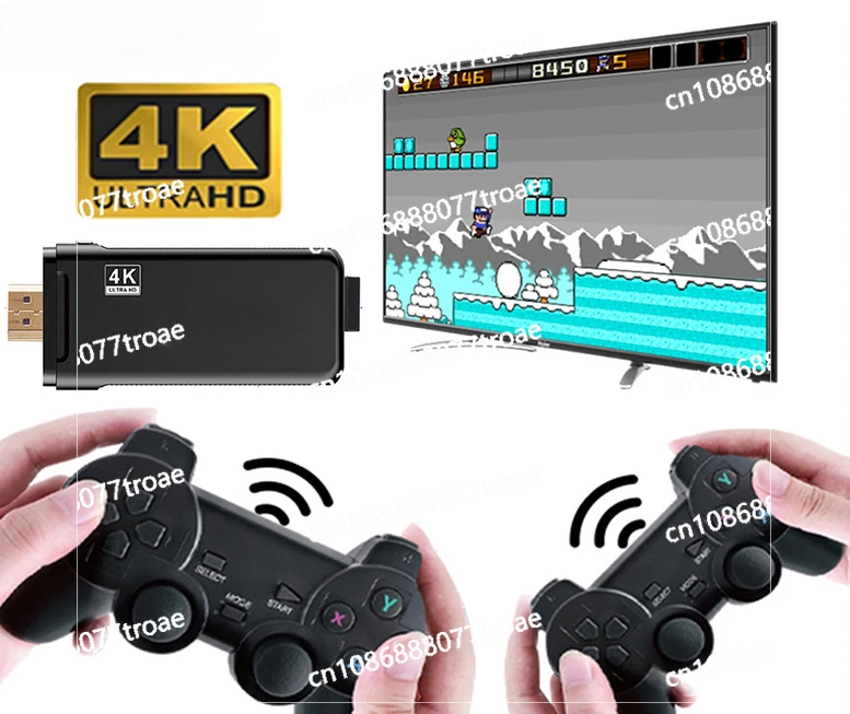 Mini 2.4G wireless arcade game controller with dual FC gaming console for home use