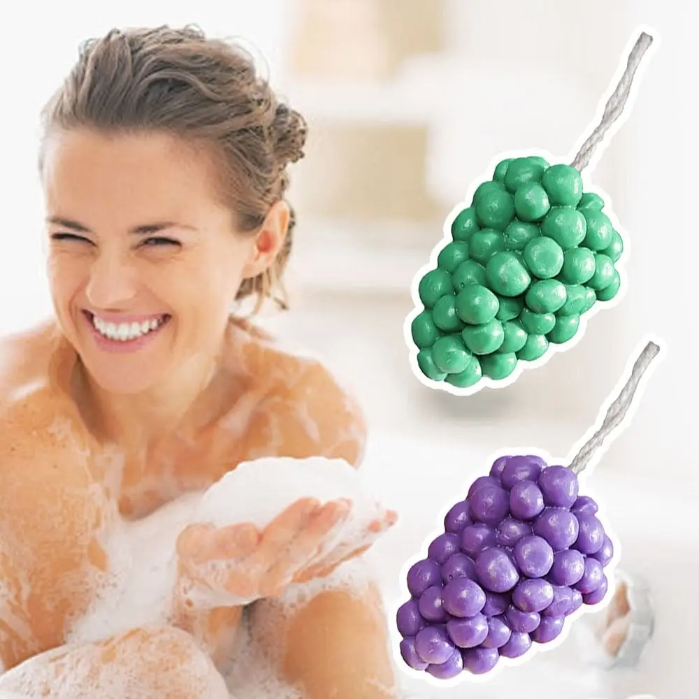 

New Simulation Handcrafted Grapes Soap Portable Multi-function Cold Process Soaps DIY Cleaning Tools Grape Bunch Bath Soaps