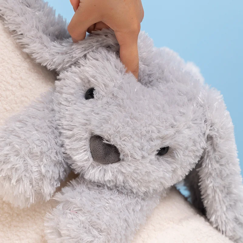 35/40/70CM Fluffy Prone Posture Rabbit Plush Doll Cartoon Stuffed Animals Kawaii Bunny Baby Accompany Sleeping Pillow Kids Gifts