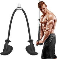 Fitness Biceps Triceps Rope Pull Down Grip Handles Muscle Gym Rope Pulley Cable Machine Attachment Back Pulls Pulley Accessories
