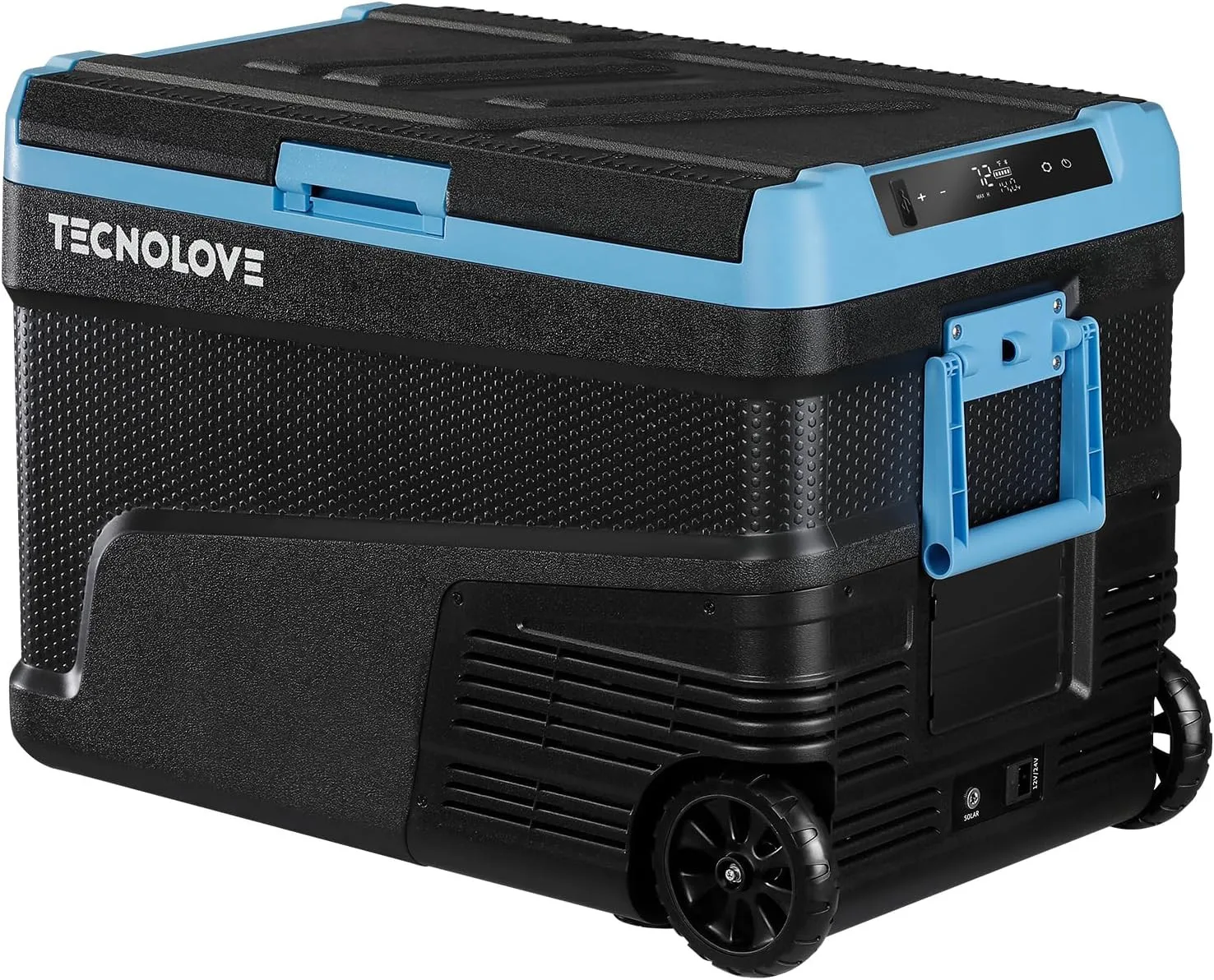 

45L Portable Car Refrigerator Freezer -4℉ to 68℉ with Wheels & Reversible Door