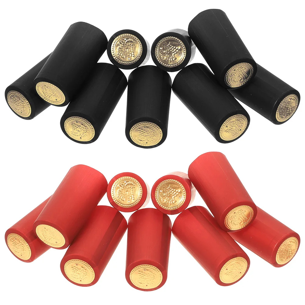 

200pcs Bottle Cap Heat Shrink Stoppers Seals PVC Wrap Tops Capsules for Bottles Shrink Caps Bottle Preserving Sealers