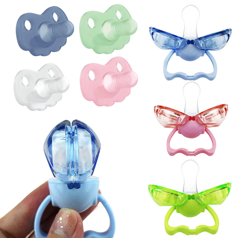 Automatic Closing Baby Pacifier Newborn Food Grade Silicone Nipple Infant Toddler Pacifier With Dust Cover Baby Teether Toy