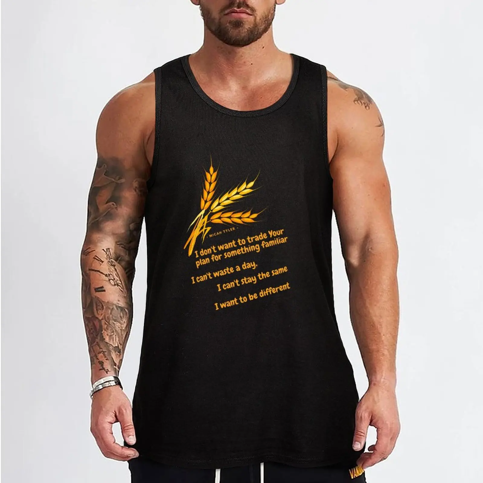 Micah Tyler - Different Tank Top Men's vest muscular man Men's t-shirts anime gym