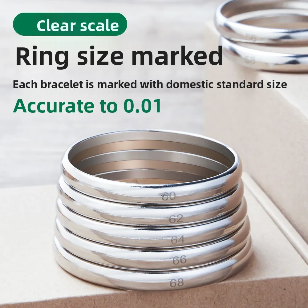 Alloy Bangle Sizer Gauge 50-70mm Bracelet Measuring Tool - Durable Accurate Ring Size Measurement for Jewelry Making tools