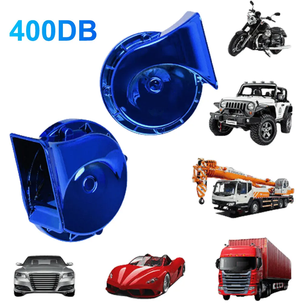 2/1Pcs 400DB Air Horn Loud Waterproof Car Warning Loudspeaker Single-tone Boat Motorcycle Truck SUV Boat Car Horn Loud Signal ﻿