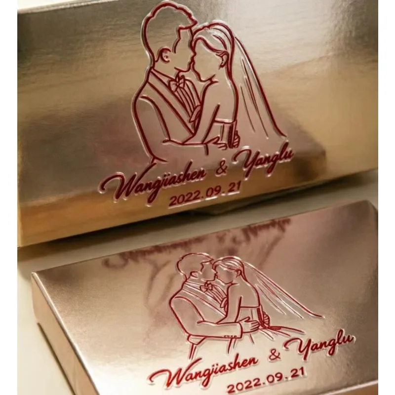 Custom Metal Transfer Stickers, Company Logos, Wedding Greetings, Bottles, Gift Boxes, Personalized Signature UV Stickers view 4