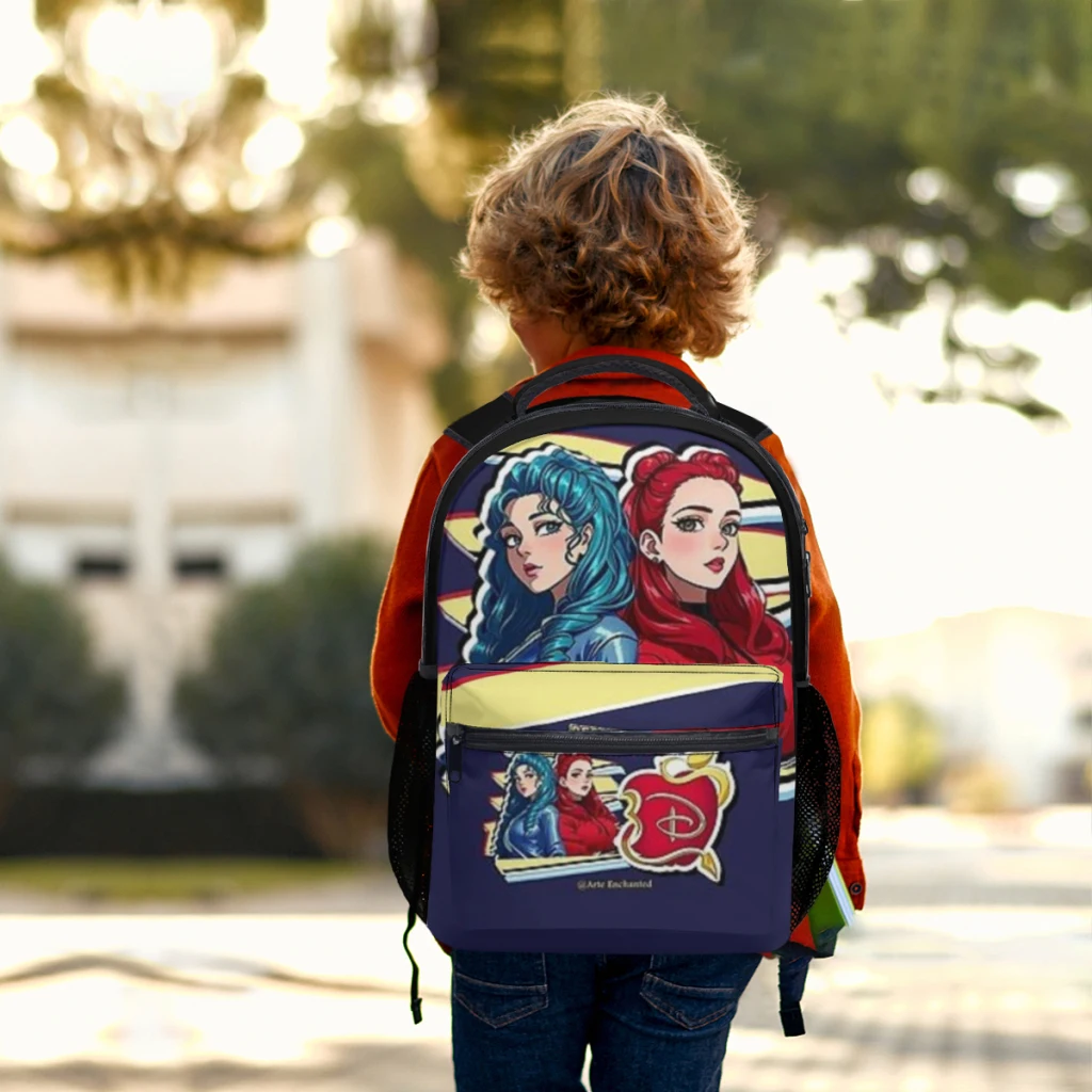 Descendentes 4 The Rise Of Red - Mochila escolar pop para meninas mochila de estudante de grande capacidade desenho animado estudante do ensino médio bac