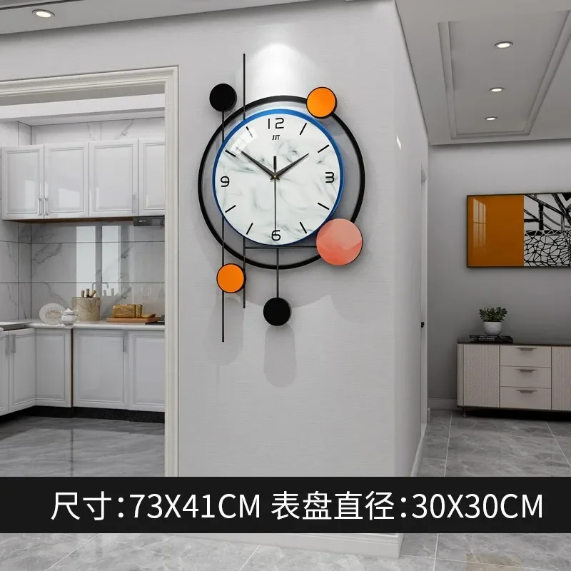 Simple Nordic Wall Clock - Living Room Home Decoration, Fashion Creative - Modern Simplicity Design - Wall Decor Accessory