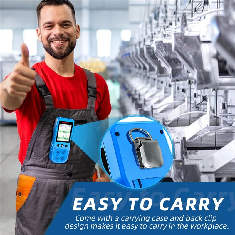 ABCA-probador de Gas Combustible, 4 Detectores de fugas de Gas con alarma de sonido, luz y vibración, Monitor de Gas para O2, CO H2S, enchufe estadounidense