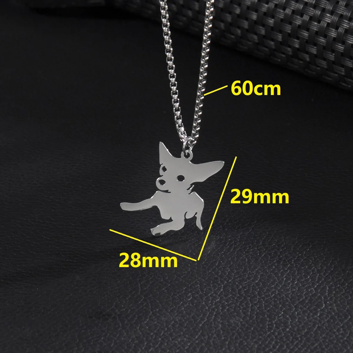 European and American ins style necklace does not fade, men's zodiac cute puppy long pendant, versatile necklace, Yiwu accessori