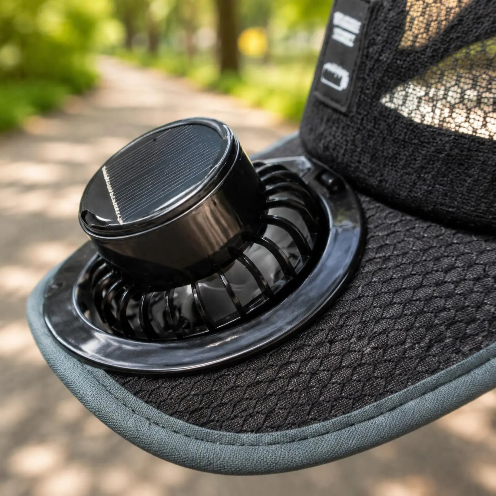 

Solar Charging Cap Lightweight Solar Fan Cap Sun Hat Adjustable Fit Headwear Easy to Clean for Outdoor Travel, Camping