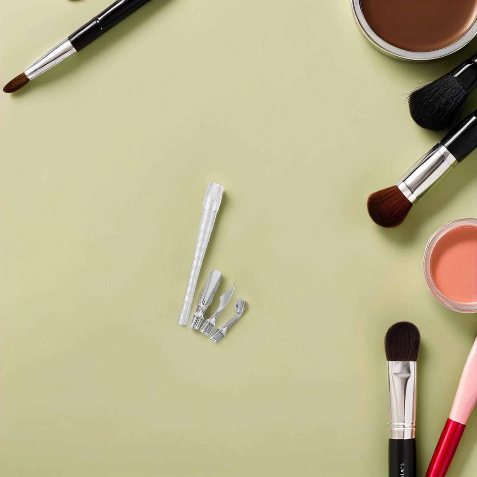 

1 комплект, набор маникюрных инструментов, профессиональный толкатель для кутикулы из нержавеющей стали, набор для ухода за ногтями, женский набор для ухода за ногтями