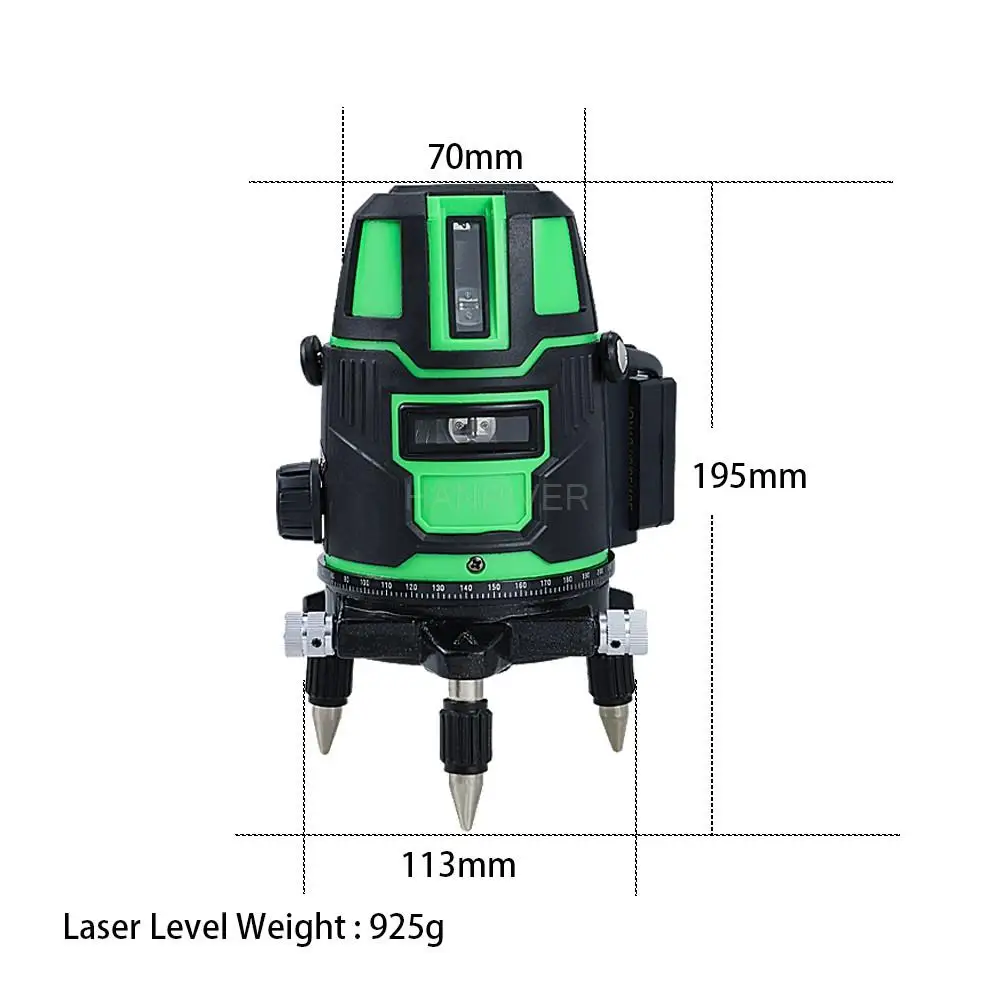 2/3/5 Cross Lines Laser Level Self-Leveling Horizontal And Vertical 360 Rotatable Indoor Outdoor Powerful Green Laser Beam Lines