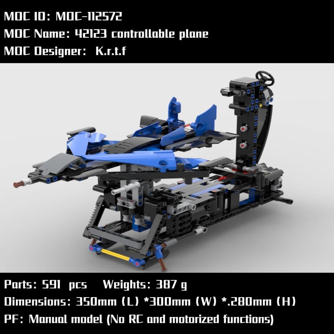 MOC-112572 controllo manuale della rotazione Building Block assemblaggio tecnologico fai da te disegno elettronico Building block modello giocattolo per bambini