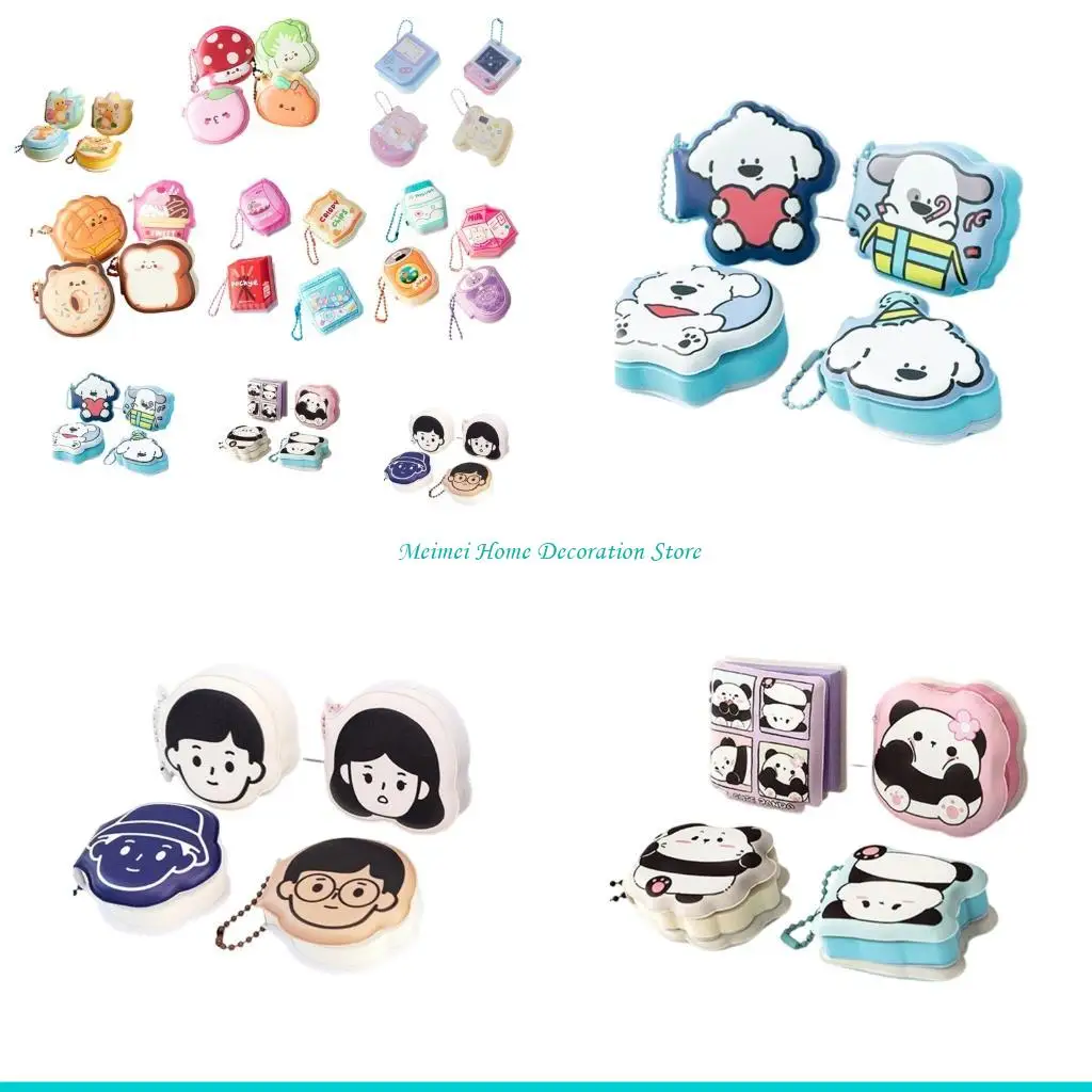 H7BF 4PCS Fun Sticky Notes Note Pad Presenting Vibranted Cartoon Art