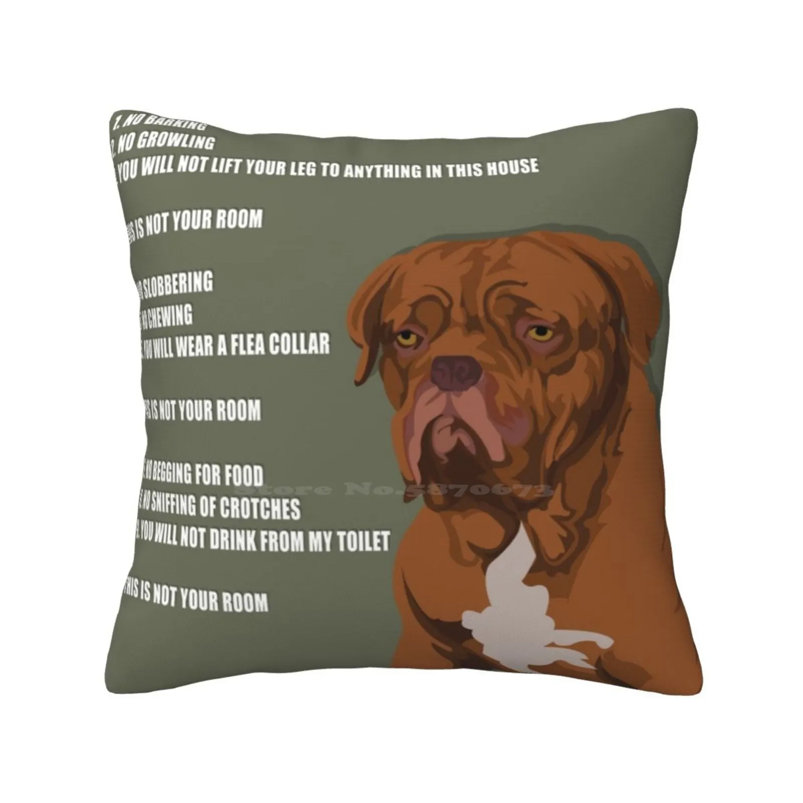 Turner & Hooch Soft Comfortable Pillowcase Tom Hanks Turner Hooch Dog Police Detective Movie Film Rules Growling Barking Crime