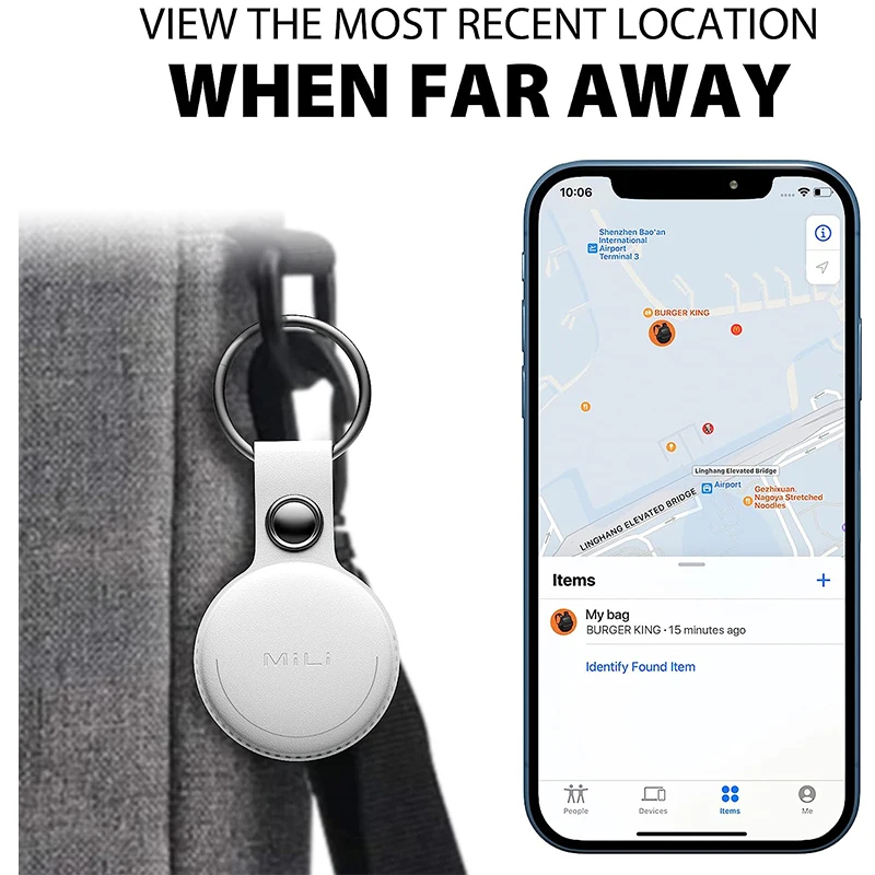 Youpin mitag Key Finder Item Finders,MFi Certified Bluetooth GPS Locator Tracker dispositivo Anti-perdita funziona con Apple Find Pet